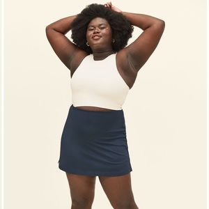 NWT Girlfriend Collective Midnight Skort